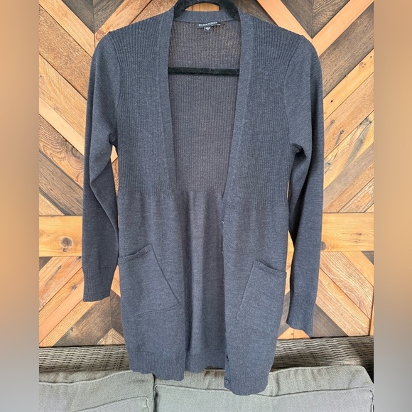 Eileen Fisher Sweaters - Eileen Fisher Deep Gray Lightweight Wool Cardigan XS